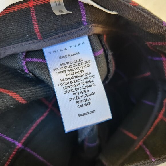TRINA TURK Banshee Pants in Black Multi - Picture 7 of 7